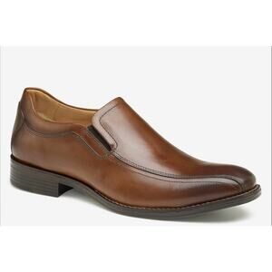 Johnston & Murphy Lewis Venetian Loafers Tan Full Grain Size 9.5 NWOB Dressy